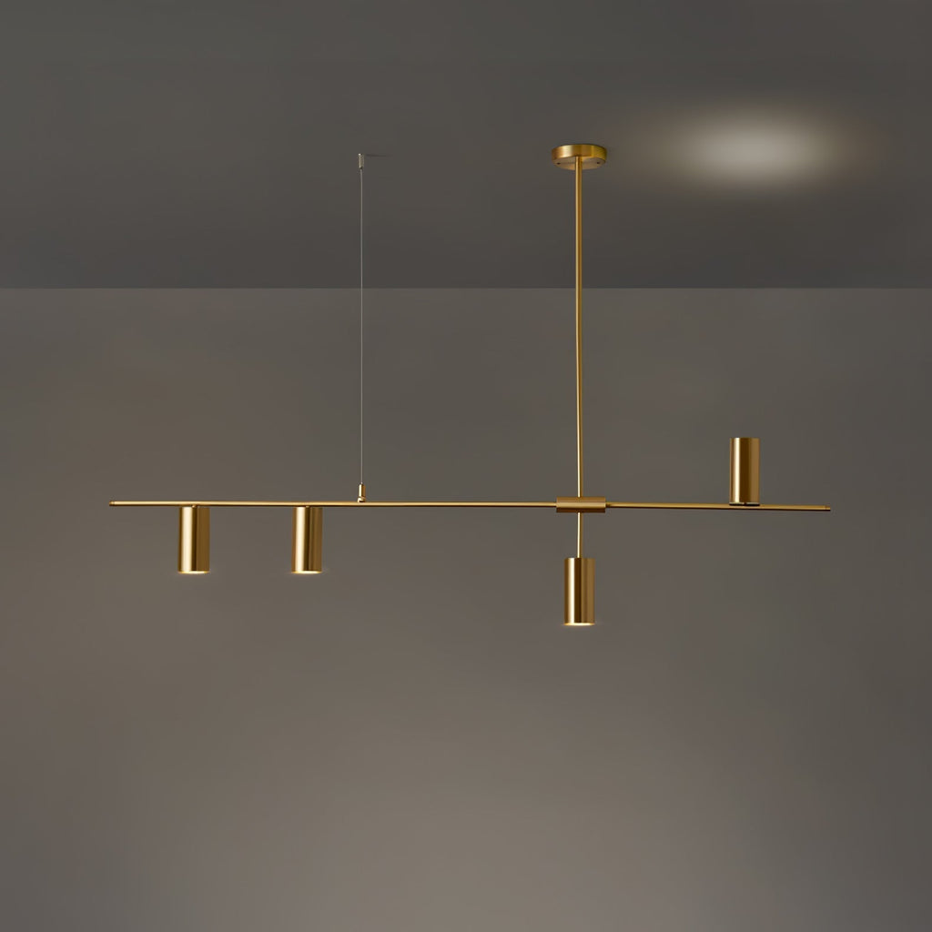 Lustra Chandelier Brass Linear Cassandra Elegant