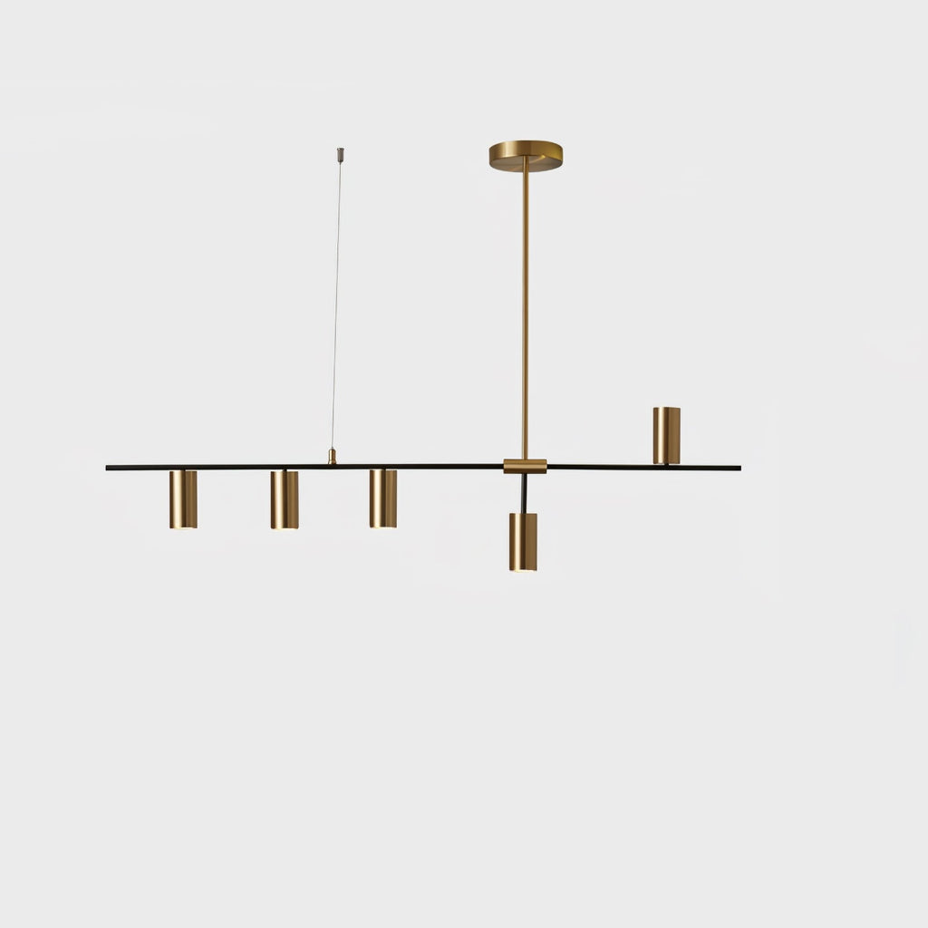 Lustra Chandelier Brass Linear Cassandra Elegant
