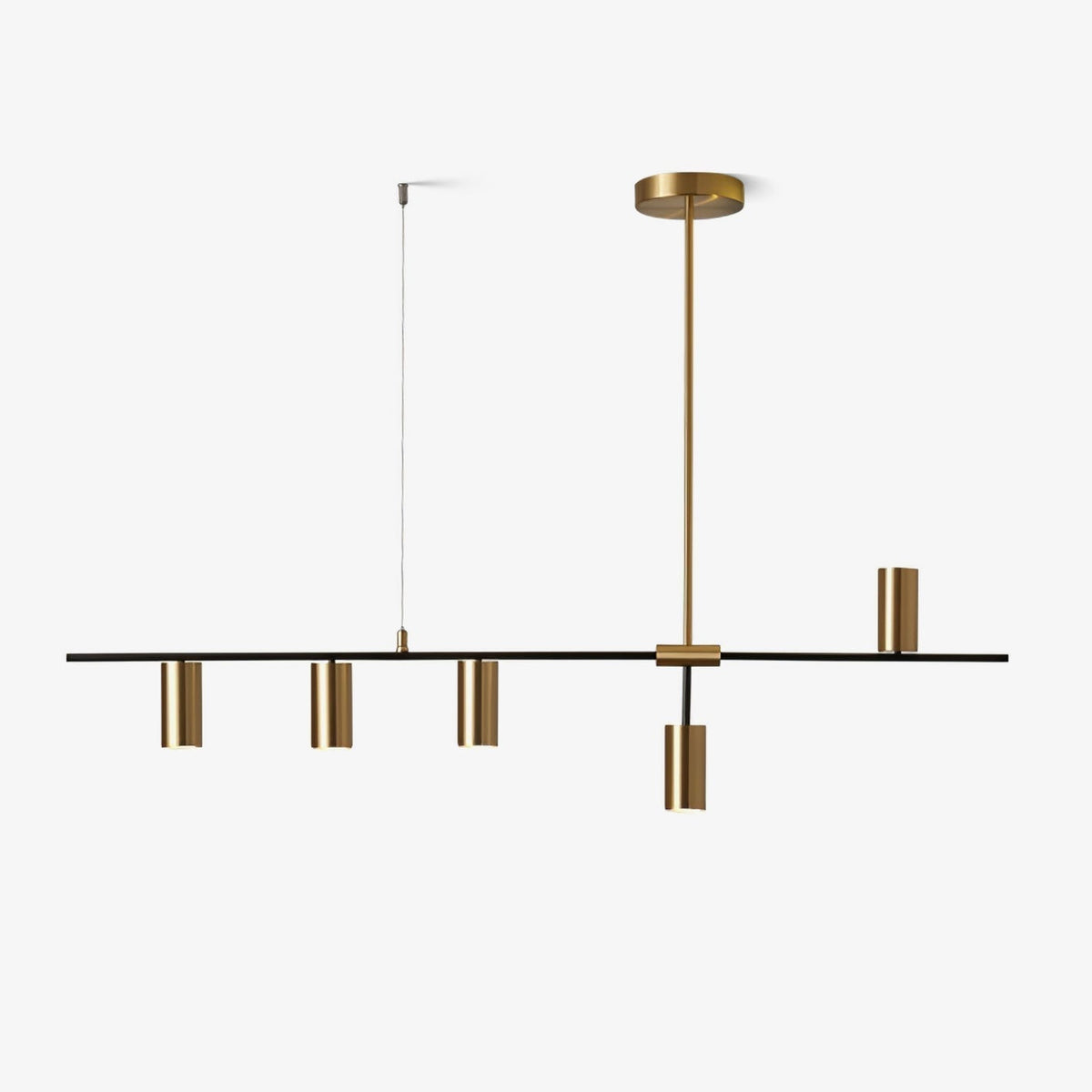 Lustra Chandelier Brass Linear Cassandra Elegant