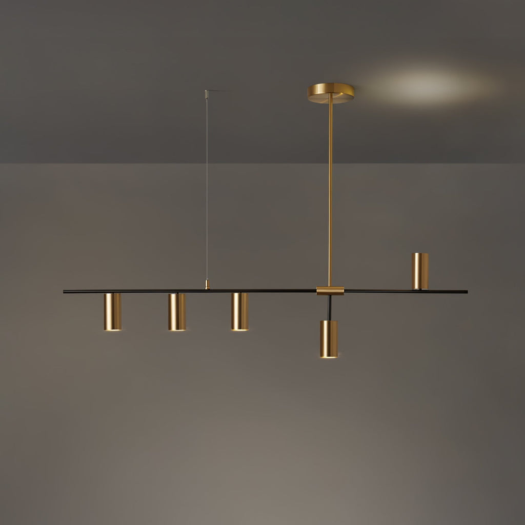 Lustra Chandelier Brass Linear Cassandra Elegant