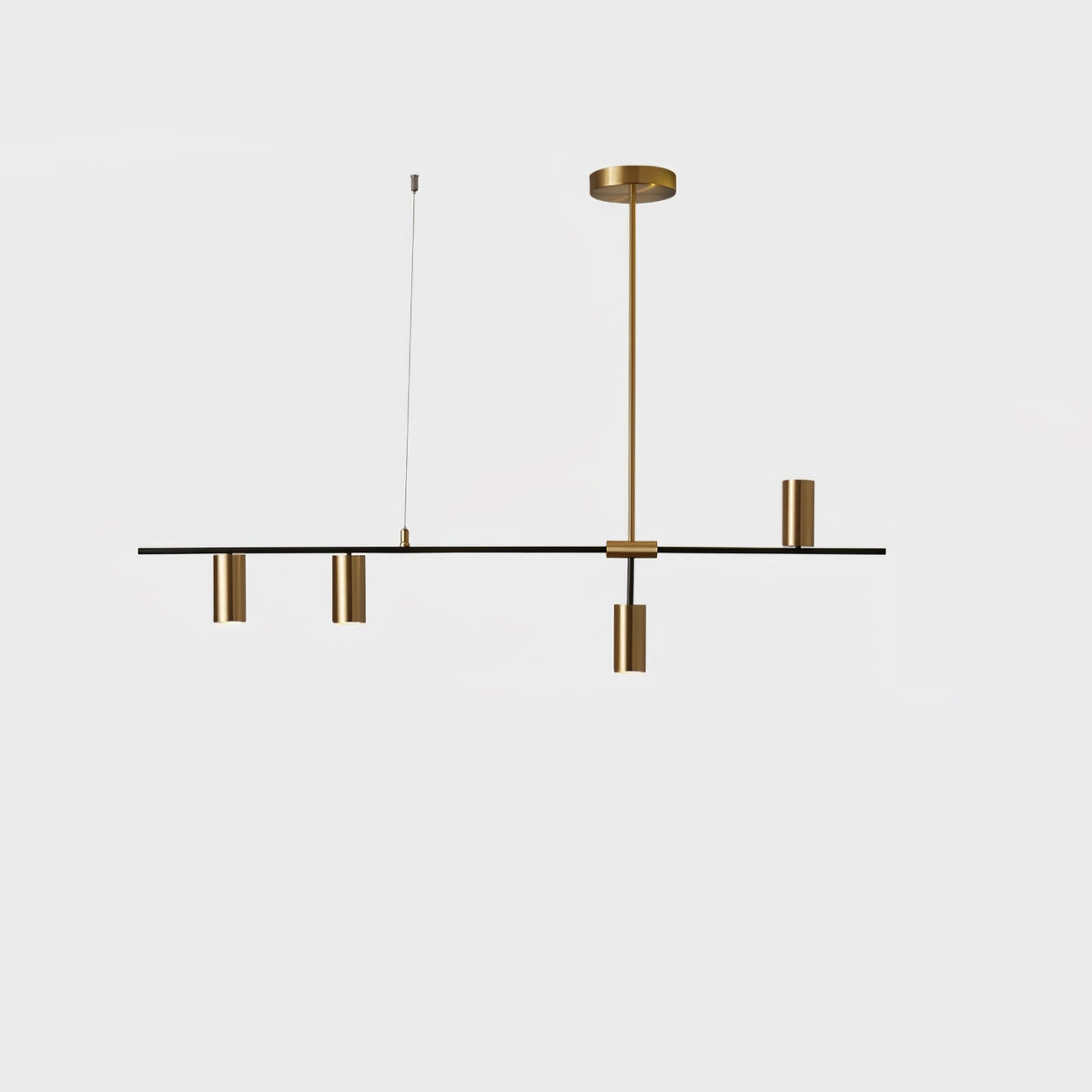 Lustra Chandelier Brass Linear Cassandra Elegant
