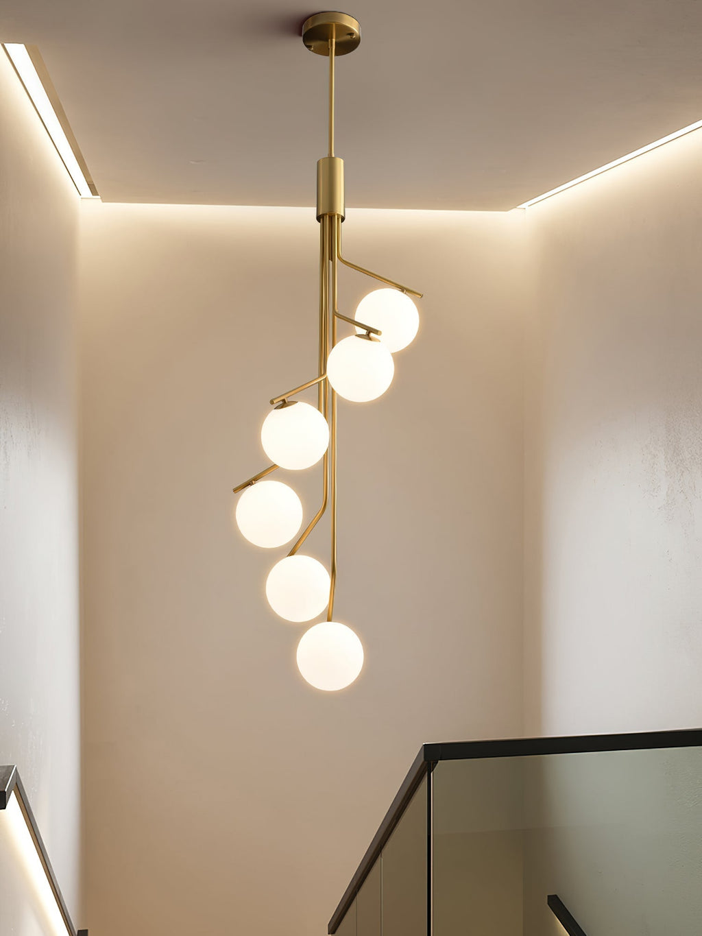 Agave Modern Minimalist  Glass Pendant Light