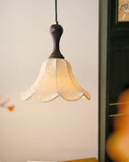 Agnes Pendant Light Fabric Shade Floral Pattern Cozy Interiors