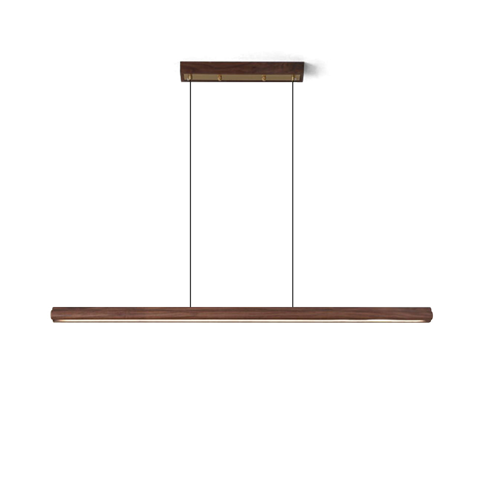 Aimee Cloud Chandelier Wooden Linear Form Minimalist