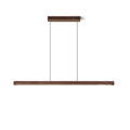 Aimee Cloud Chandelier Wooden Linear Form Minimalist