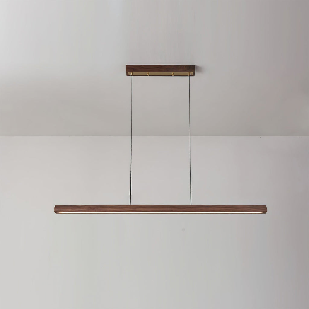 Aimee Cloud Chandelier Wooden Linear Form Minimalist
