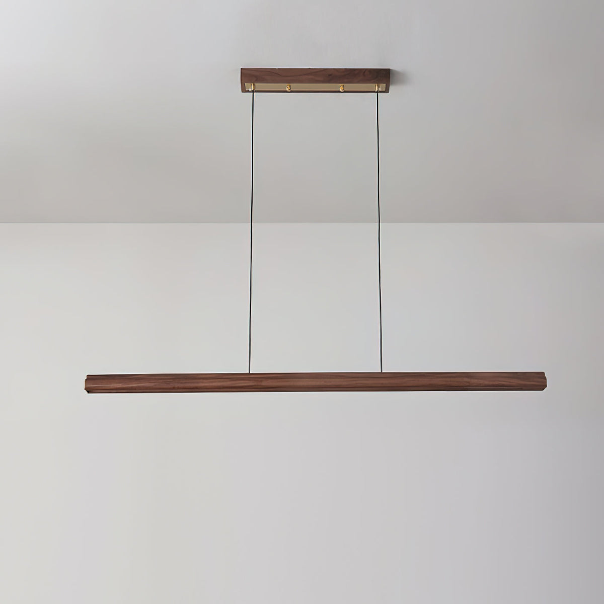 Aimee Cloud Chandelier Wooden Linear Form Minimalist