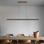 Aimee Cloud Chandelier Wooden Linear Form Minimalist