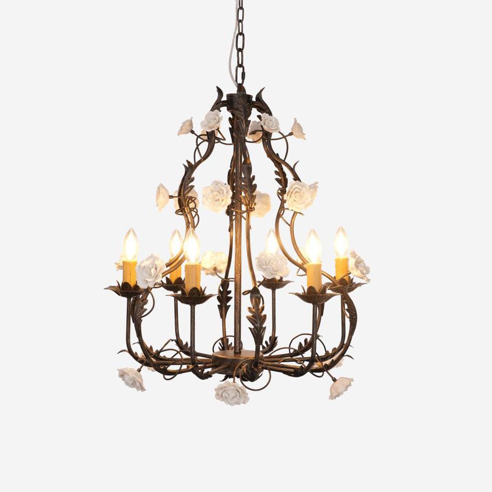 Rocaille Flower Chandelier