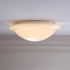 Aire Ceiling Light Cream Glass Dome Soft Glow
