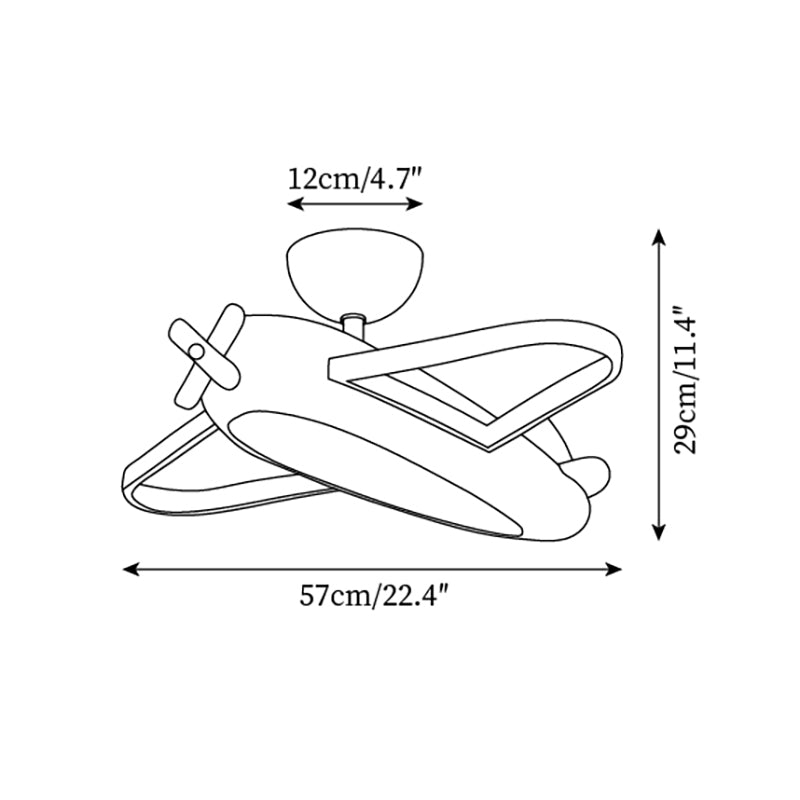 Ceiling Lamp Airplane for Kids’ Room with Playful Charm