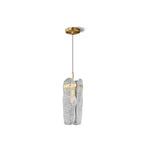 Aitian Pendant Lamp Glass Shade With Brass Dining