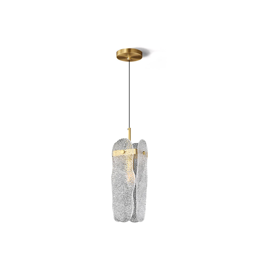 Aitian Pendant Lamp Glass Shade With Brass Dining