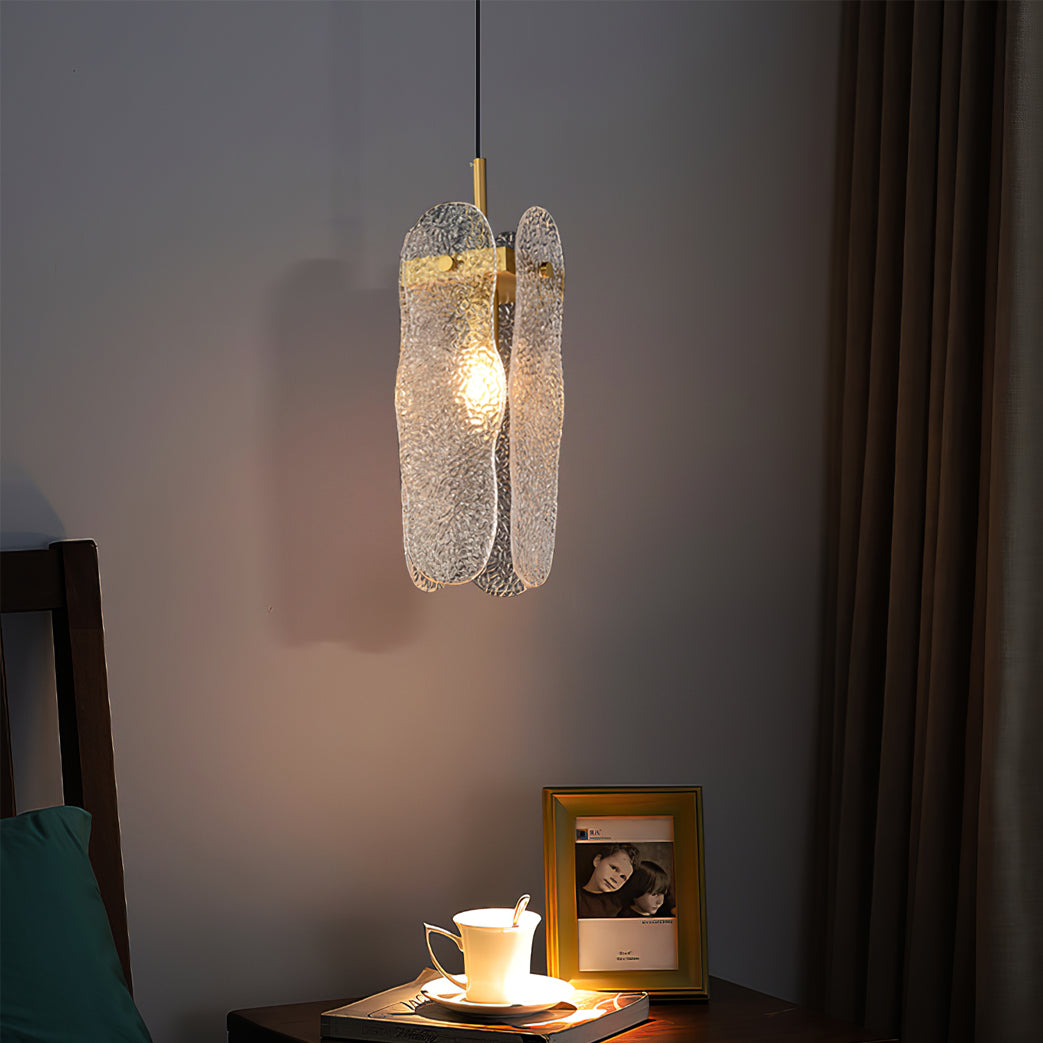 Aitian Pendant Lamp Glass Shade With Brass Dining