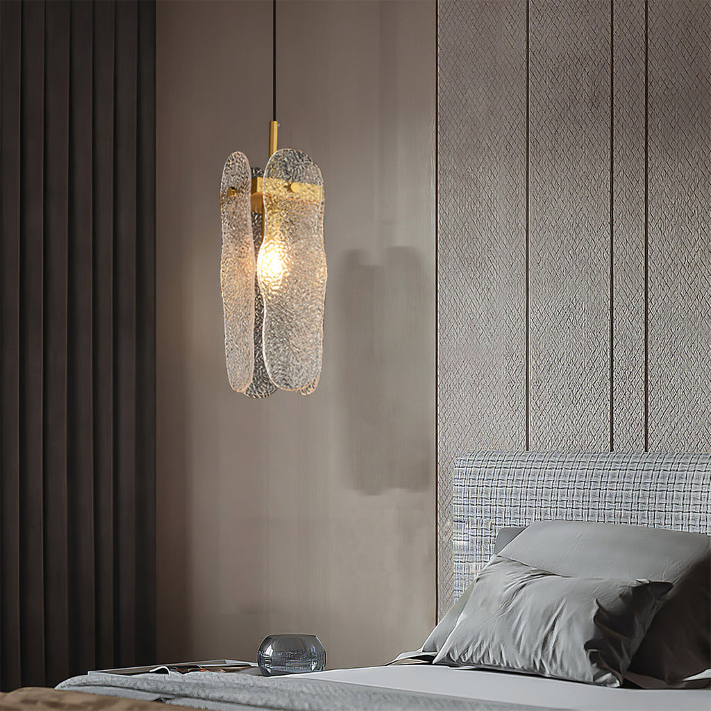 Aitian Pendant Lamp Glass Shade With Brass Dining