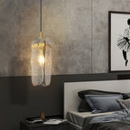 Aitian Pendant Lamp Glass Shade With Brass Dining