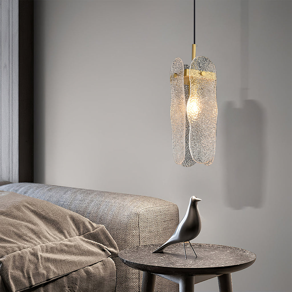 Aitian Pendant Lamp Glass Shade With Brass Dining