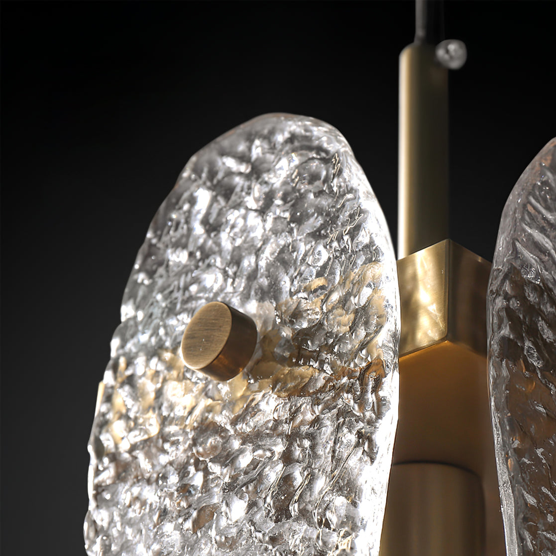 Aitian Wall Lamp Glass Shade With Brass Frame For Hallways