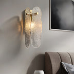 Aitian Wall Lamp Glass Shade With Brass Frame For Hallways