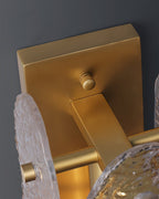 Aitian Wall Lamp Glass Shade With Brass Frame For Hallways