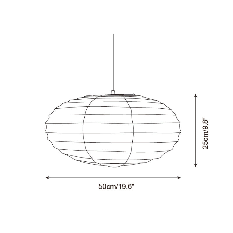 Akari 50EN Pendant Lamp Washi Paper Sphere