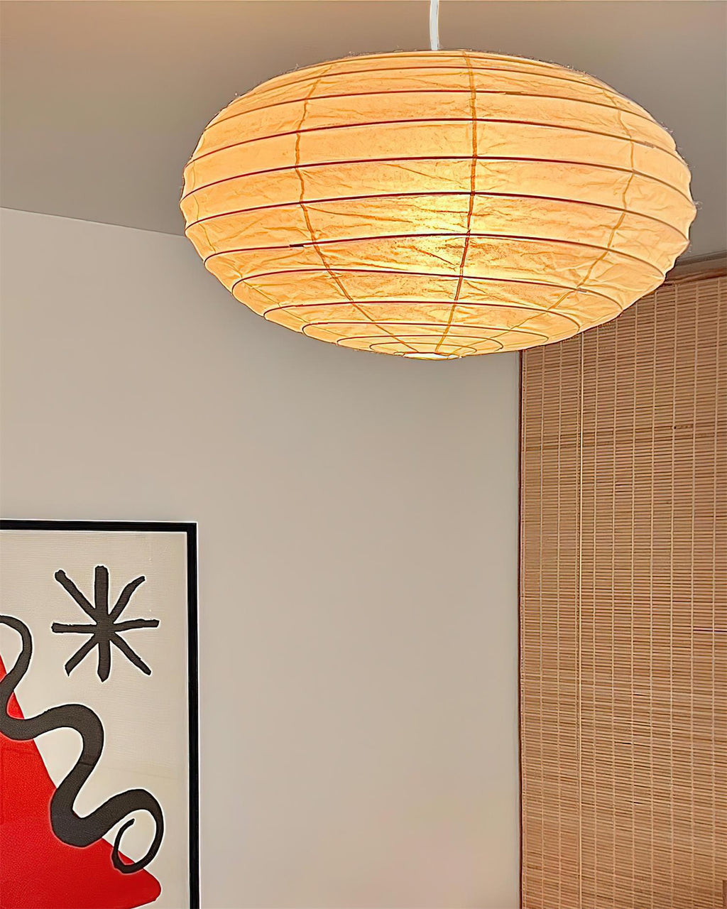 Akari 50EN Pendant Lamp Washi Paper Sphere