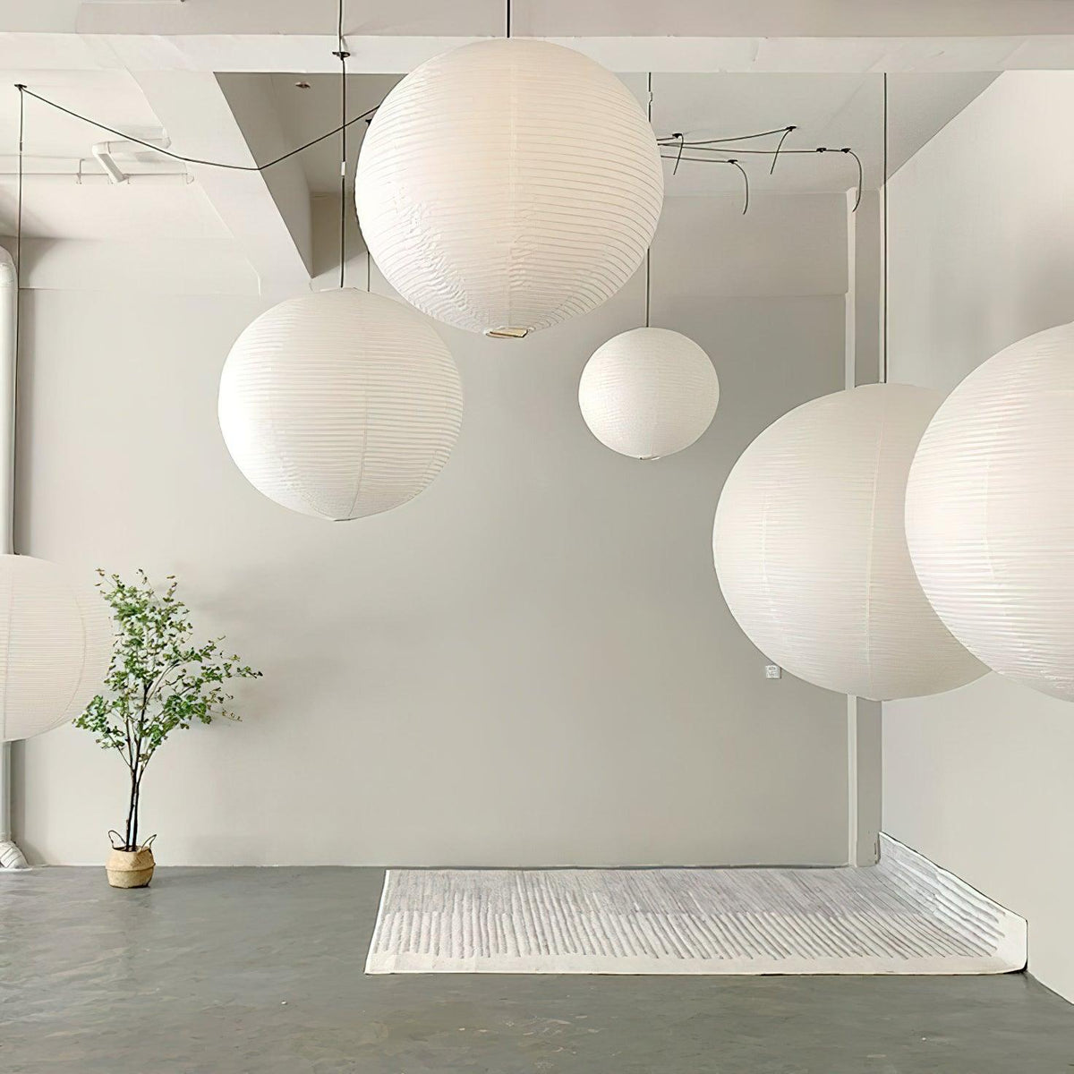 Ritta Pendant Swag Light Paper