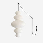 Ritta Japanese Sculptural Paper Pendant Light Plug-In
