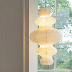 Ritta Japanese Sculptural Paper Pendant Light Plug-In