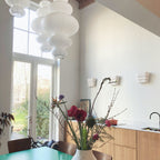 Ritta Japanese Sculptural Paper Pendant Light Plug-In