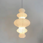 Ritta Japanese Sculptural Paper Pendant Light Plug-In