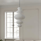Ritta Japanese Sculptural Paper Pendant Light Plug-In