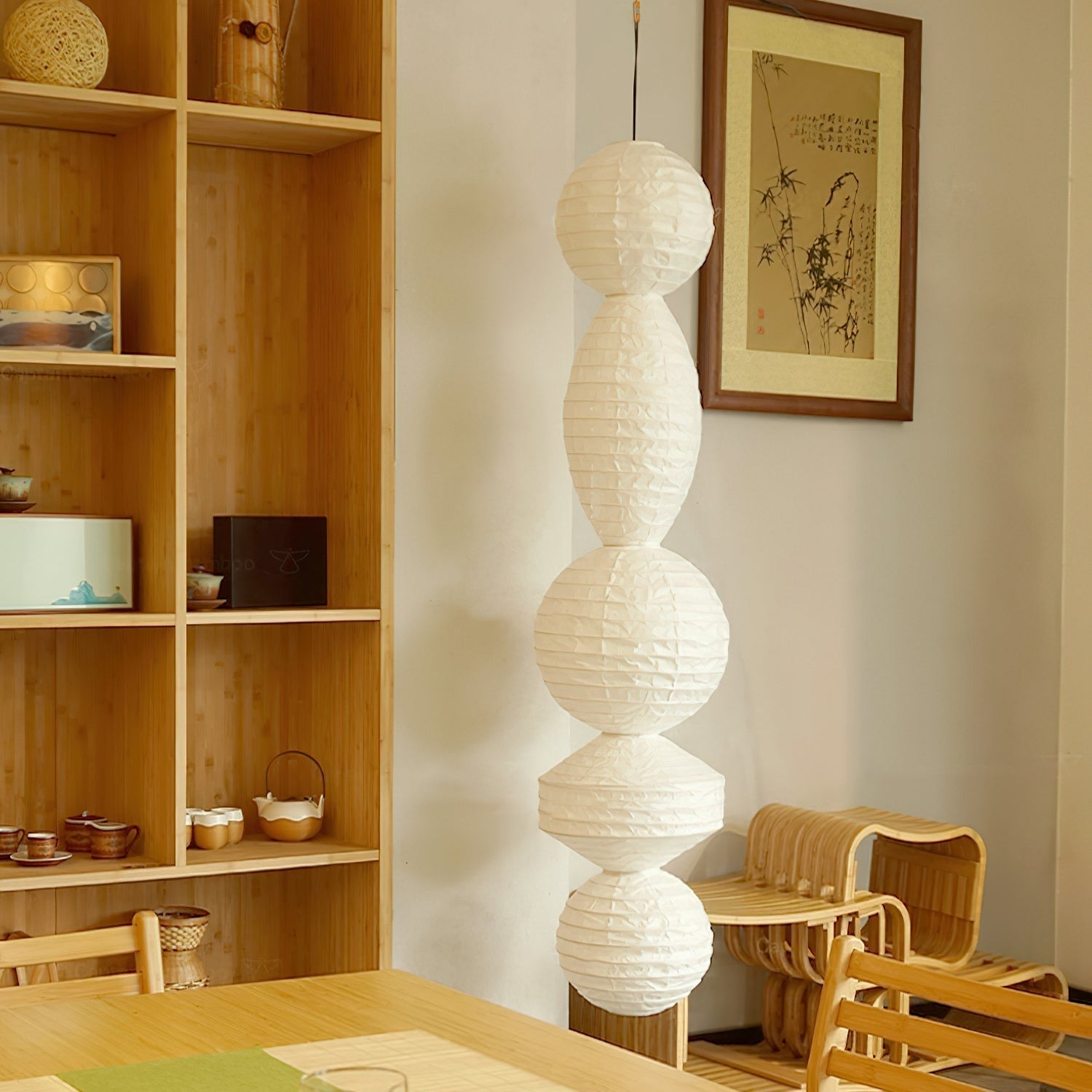 Ritta  Paper Lantern Pendant Light Wabi-sabi