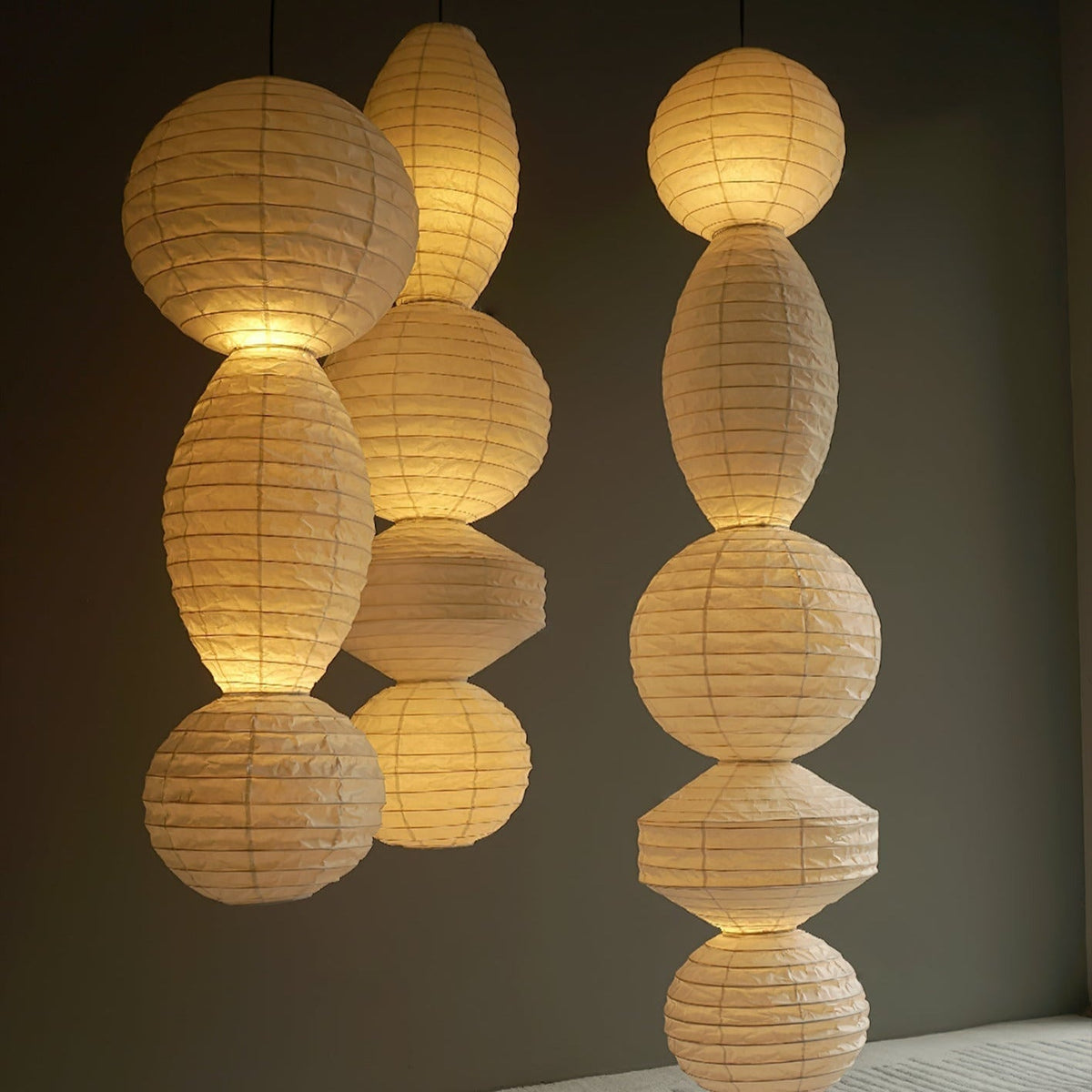 Ritta  Paper Lantern Pendant Light Wabi-sabi
