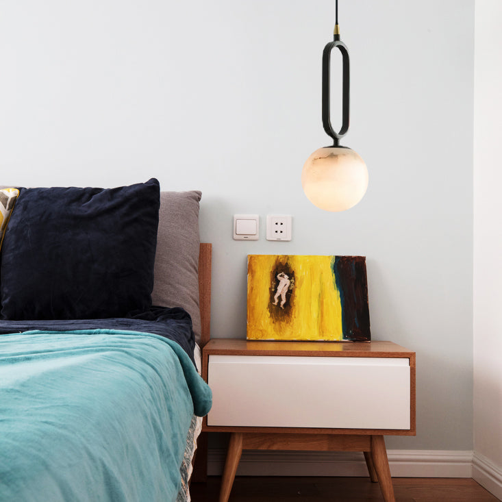 Gloruvyd Minimalist Ball  Alabaster  Pendant Light