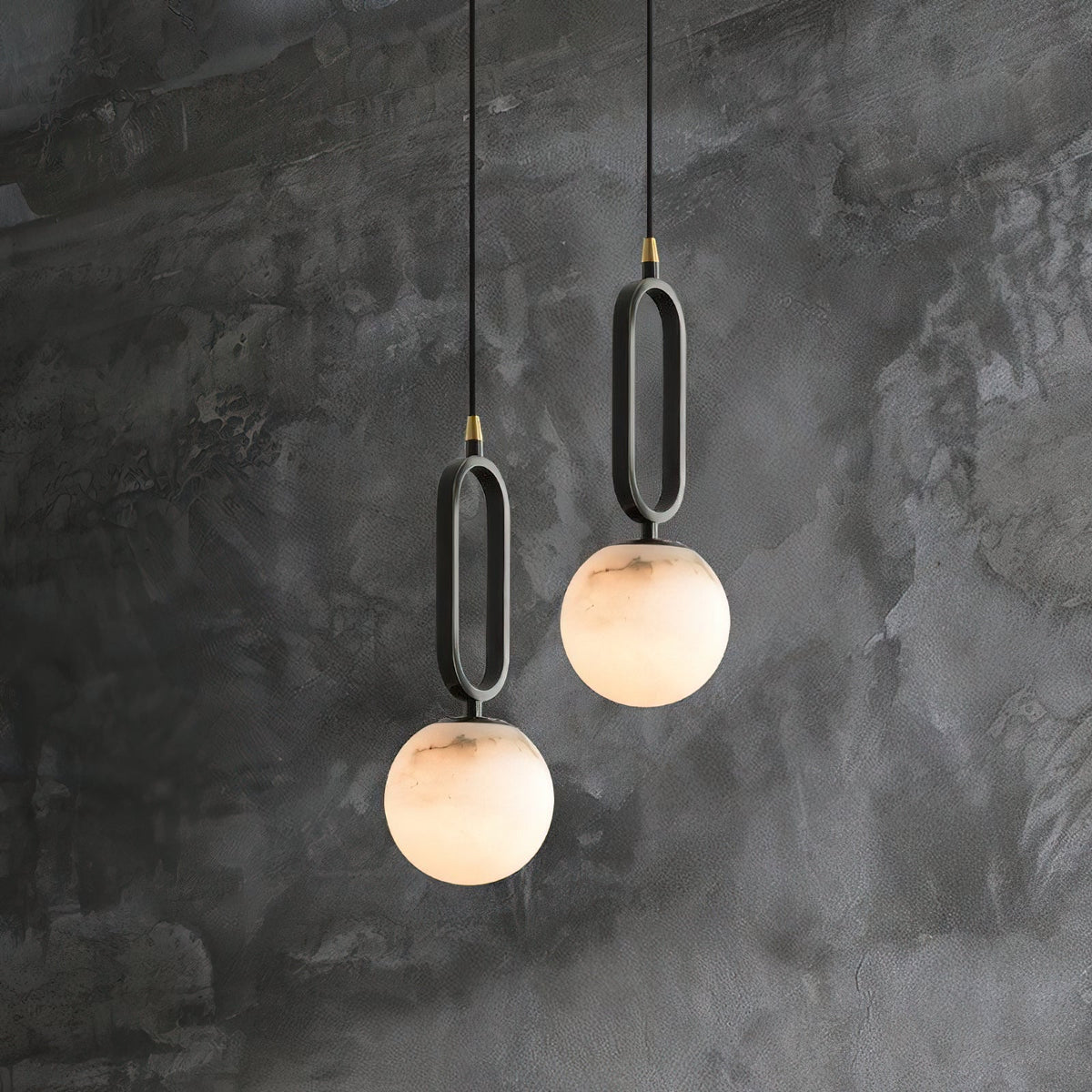 Gloruvyd Minimalist Ball  Alabaster  Pendant Light