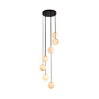 Afralia Balls Alabaster  Modern Cluster Chandelier