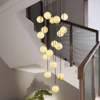 Goose Chandelier Alabaster Balls Cluster
