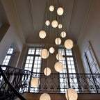 Goose Chandelier Alabaster Balls Cluster