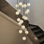 Afralia Balls Alabaster  Modern Cluster Chandelier