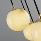 Goose Chandelier Alabaster Balls Cluster
