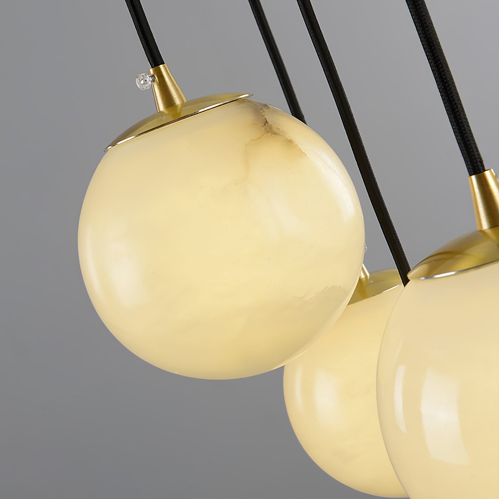 Goose Chandelier Alabaster Balls Cluster
