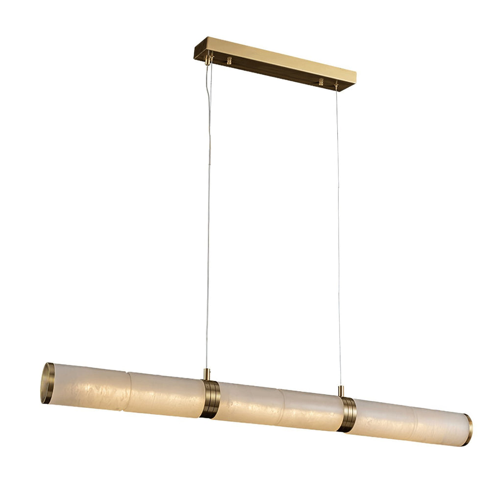 Eira Minimalist Alabaster Linear Pendant Light