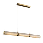 Eira Minimalist Alabaster Linear Pendant Light