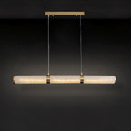 Eira Minimalist Alabaster Linear Pendant Light