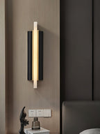 Blade Modern Metal & Alabaster Wall light