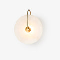 Kristy Alabaster LED Wall Lamp Round Iconic Circular