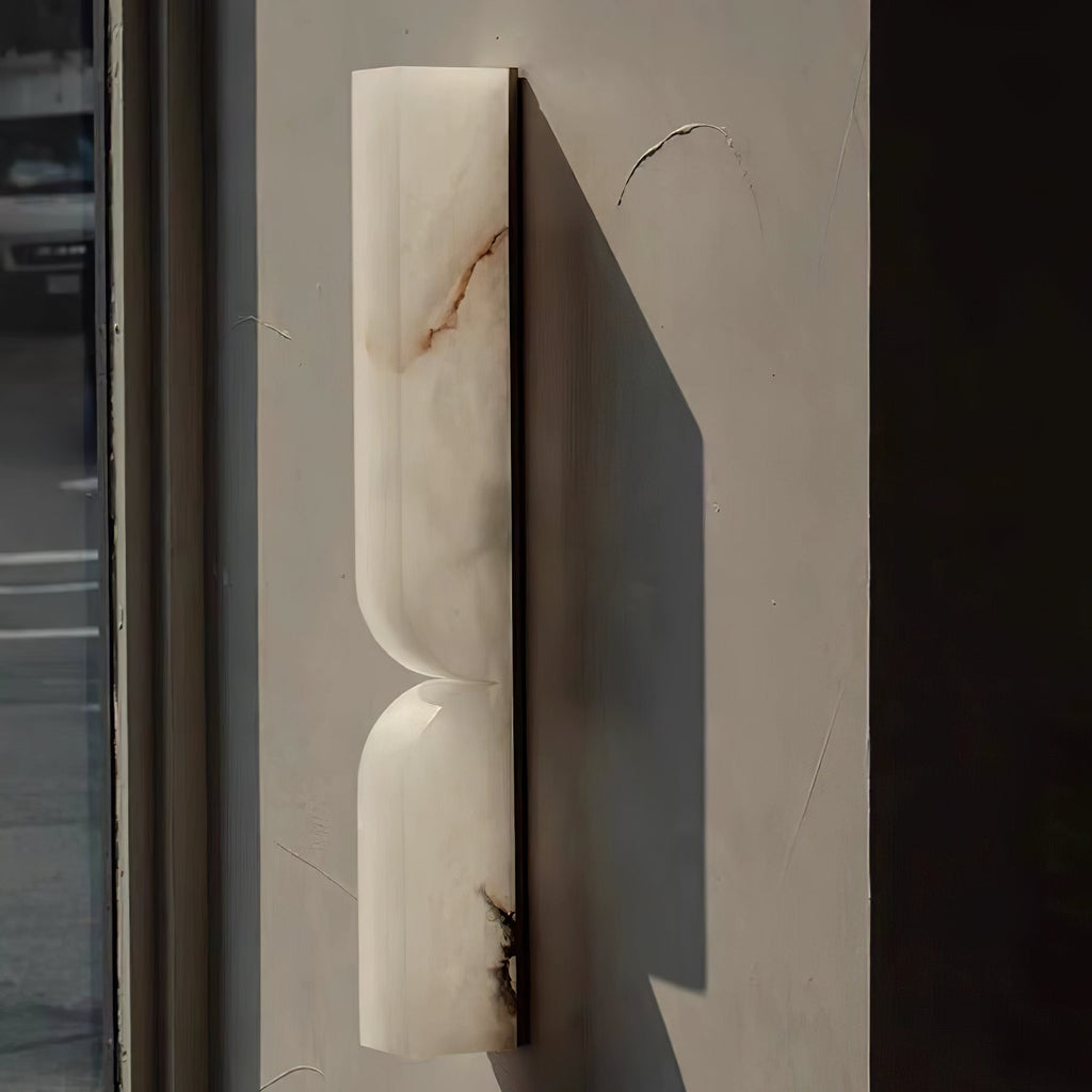 Lunaris Alabaster Rectangular Wall Lamp