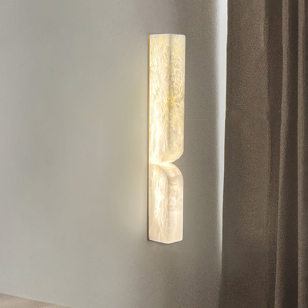 Lunaris Alabaster Rectangular Wall Lamp