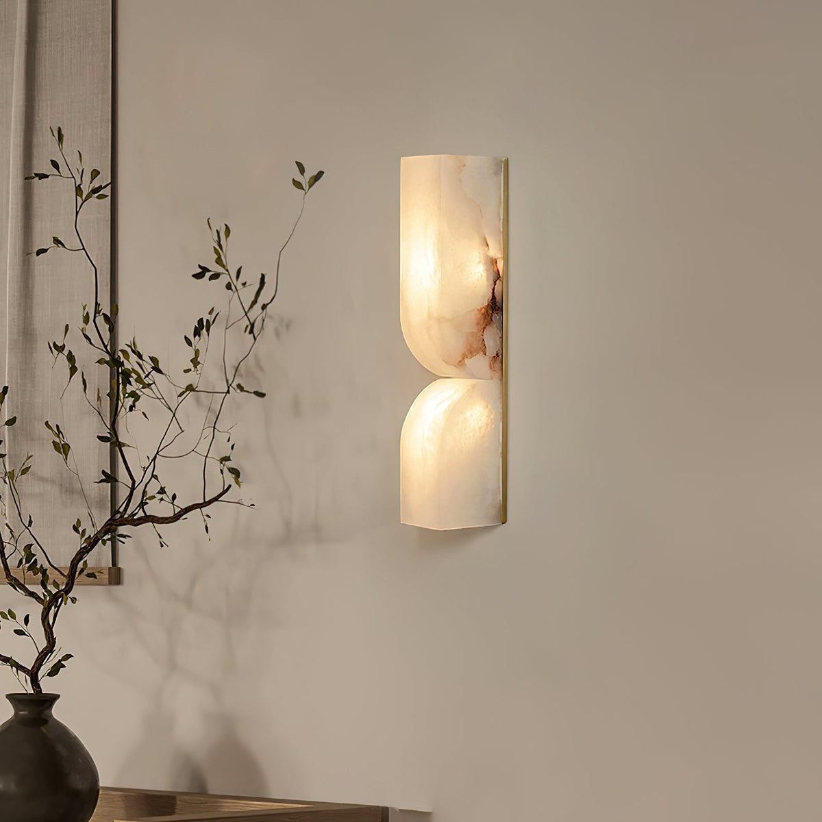 Imiraris Minimalist Alabaster Wall Light